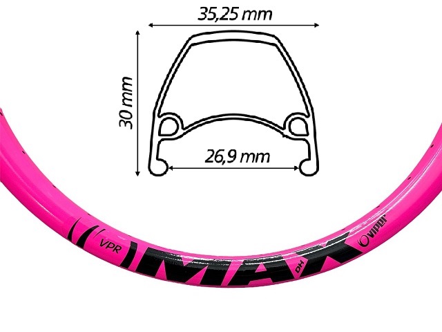 ARO AERO 26x1.9 VPR MAX DSC - ROSA CHIC