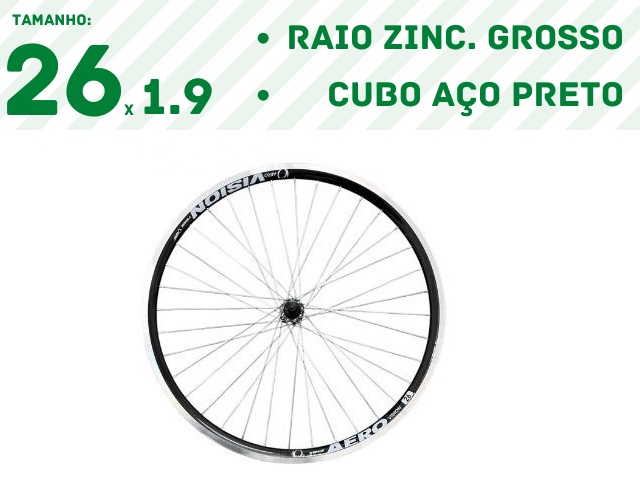 RODA AERO 26x1.9(TR)- PRETO