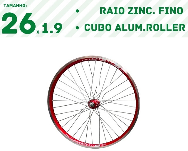RODA AERO 26x1.9(DT)- VERMELHO