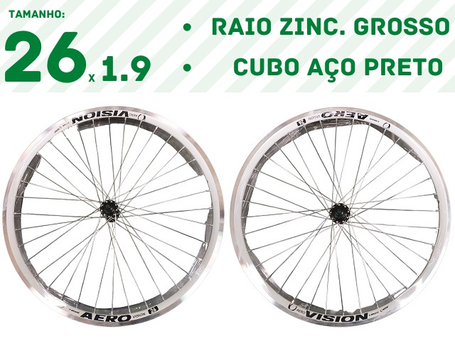 RODA AERO 26x1.9(PR)- BRANCO(RZG/CACP)
