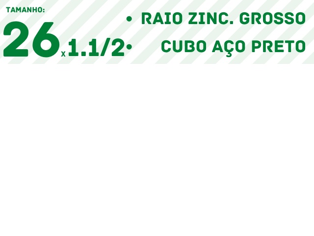 RODA AERO 26x1.1/2(PR)- BRANCO(RZG/CACP)