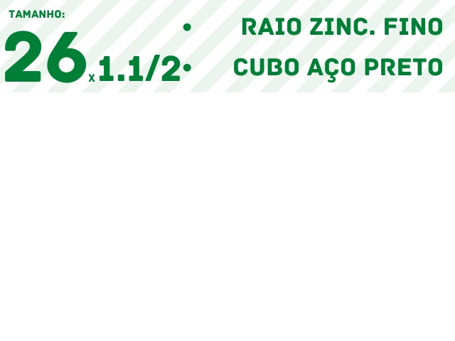 RODA AERO 26x1.1/2(DT)- PRETO(RZF/CACP)
