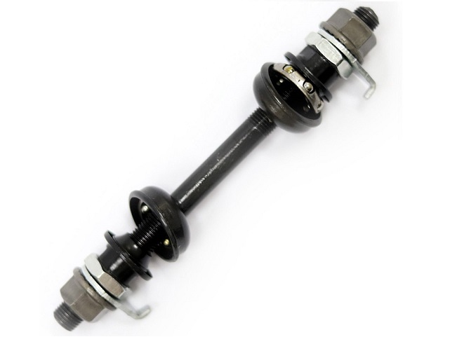 EIXO RODA DT  3/8x140mm com CAIXA/COLAR AÇO