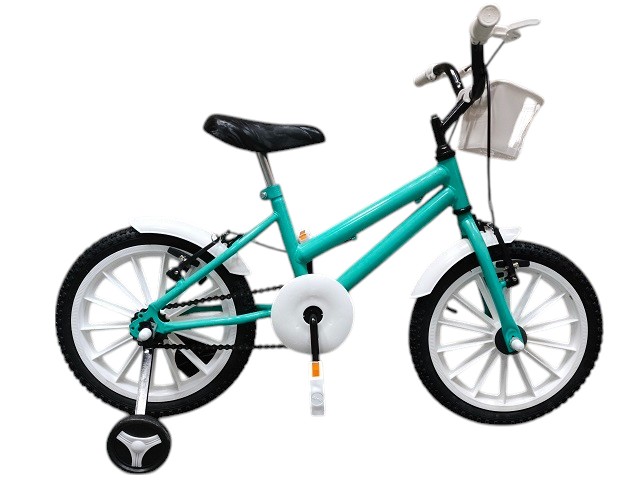 KIT BIC 16 MTB FEM AZ.TURQ ACESS BRANCO