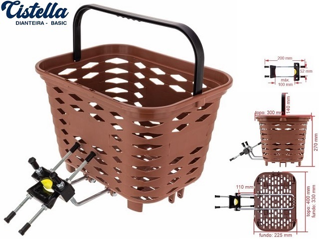CESTÃO PLAST DT CISTELLA KF415 - MARROM
