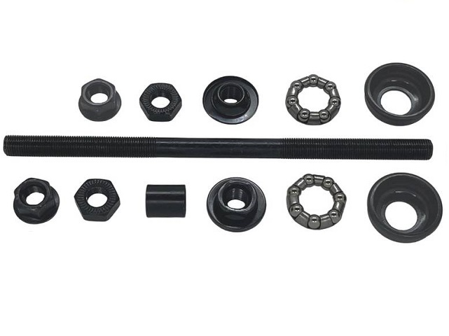 EIXO RODA TR 3/8x185mm com CAIXA/COLAR AÇO