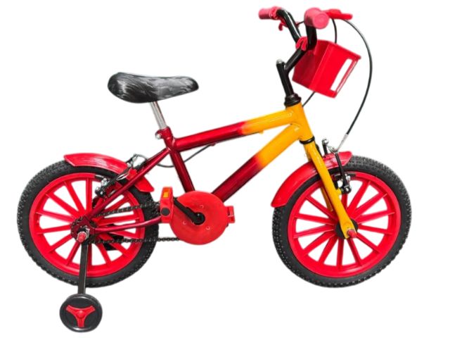 KIT BIC 16 MTB MASC AM/VERM ACESS.VERM