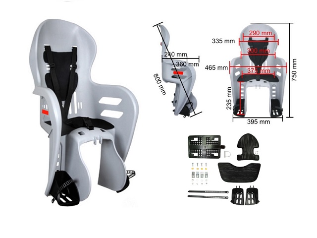 CADEIRINHA FUN BIKE TR - CINZA