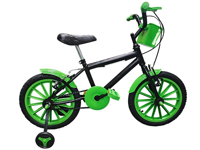 KIT BIC 16 MTB MASC. - PRETO AC.VERDE KW